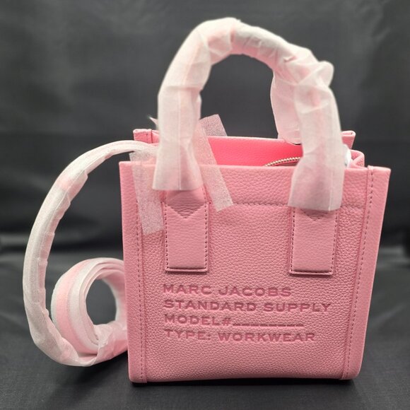 Marc Jacobs Standard Supply Small Tote Bag Bubblegum Pink - Picture 1 of 8